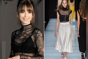 Lily Collins ist Fan! Diese Rocklänge hat im Sommer 2024 das Sagen