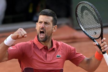 Djokovic im Viertelfinale: 