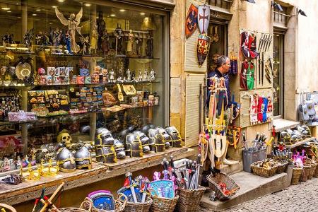 Souvenirshop, Altstadt,Stöbern, Carcassonne
