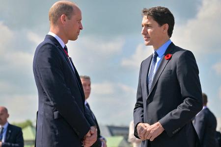 Frankreich-Reise: William und Justin Trudeau erinnern an D-Day