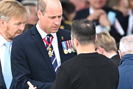 D-Day-Gedenkfeier: Prinz William und Wolodymyr Selenskyj in Frankreich