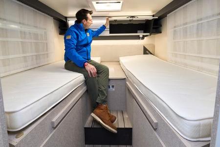 Einzelbetten, Schlafen, Heck