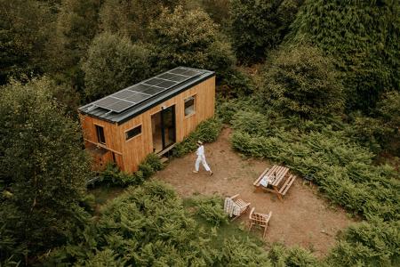 Ferienunterkunft der Plattform Naturhäuschen von oben