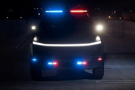 Tesla Cybertruck Polizeiauto Up.Fit Unplugged Performance