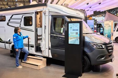 Teilintegriert, Wohnmobil, Außenaufnahme, Messe, CMT 2024