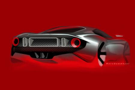 Ford GT - Supersportwagen - Entwicklung - frühe Skizzen