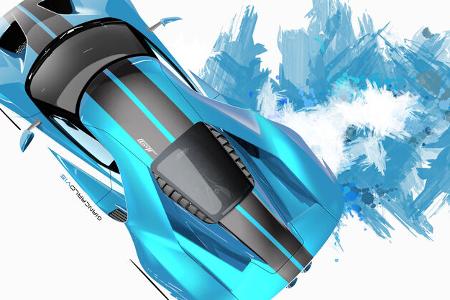 Ford GT - Supersportwagen - Entwicklung - letzte Skizzen