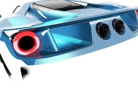 Ford GT - Supersportwagen - Entwicklung - letzte Skizzen