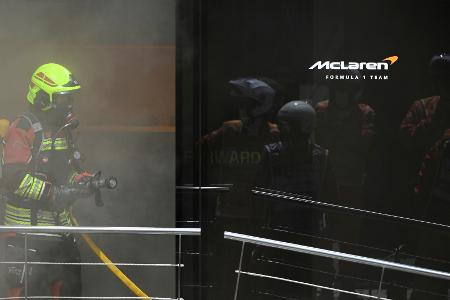 Formel 1: Brand in der Hospitality von McLaren