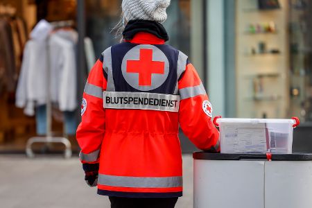 Blutspende im Einkaufszentrum