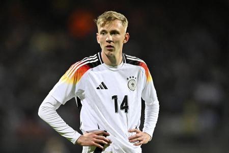 Maximilian Beier - Note: 4,0 - Bei seinem 25-minütigen Einsatz gegen die Schweiz spürbar nervös. Die körperbetonte Spielweise der Eidgenossen machte ihm zu schaffen. Hat noch Luft nach oben.