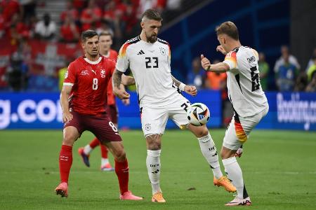 Spaßvögel Kimmich und Andrich: Nachts am Pool