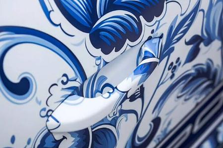 Porsche 911 GT3 RS Delfter Porzellan Einzelstück Niederlande