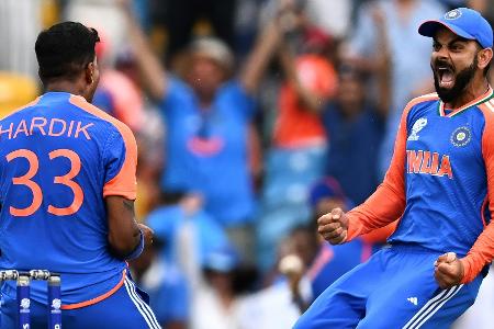 Mit Superstar Kohli: Cricket-Großmacht Indien holt T20-Titel