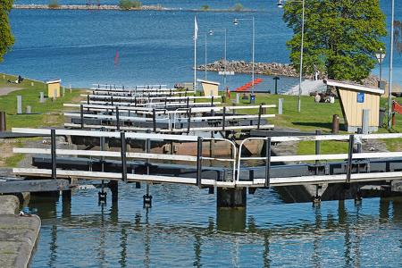 Schleusentreppe, Kanal, BŠume