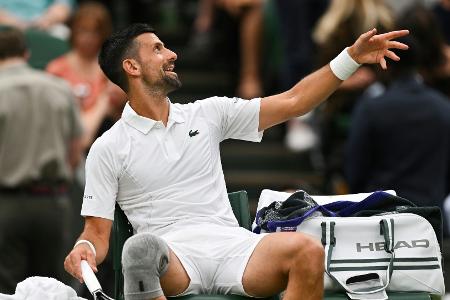 Keine Probleme beim Start: Djokovics Knie hält
