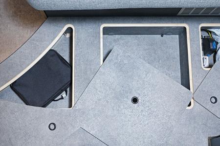 Detleffs Globetrail, Podestfächer