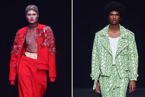 "GNTM"-Gewinnerduo Jermaine und Lea läuft auf der Berlin Fashion Week