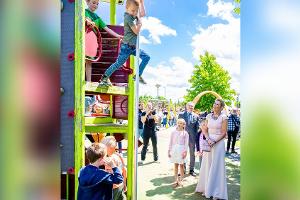 Königin Máxima: Glamour-Auftritt auf dem Spielplatz