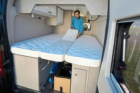 Vergleichstest Karmann vs LMC: Karmann Davis 600 LS Bett