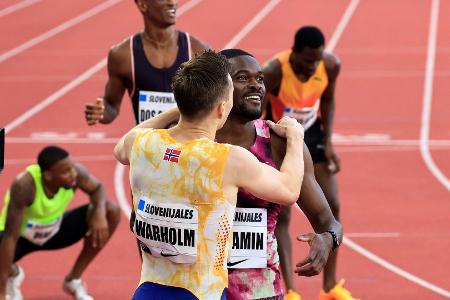 400 m Hürden: Benjamin schlägt Warholm knapp