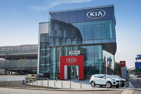 Kia Autohaus Showroom London Großbritannien UK