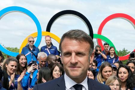 Macron verspricht im olympischen Dorf: 