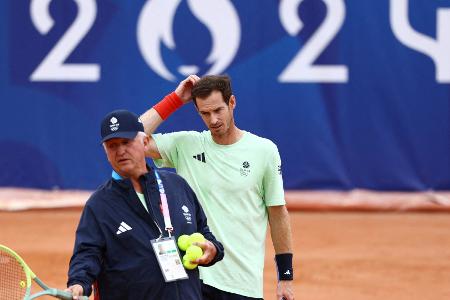 Tennis: Murray beim Abschied nur im Doppel im Einsatz