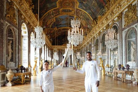 ...und der französische Nationalspieler Presnel Kimpembe, Verteidiger bei Paris Saint-Germain, waren ebenfalls dabei.
