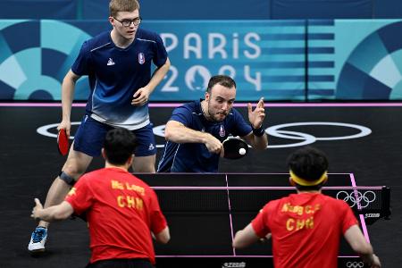 Tischtennis: Frankreich kämpft vergeblich, China dominiert