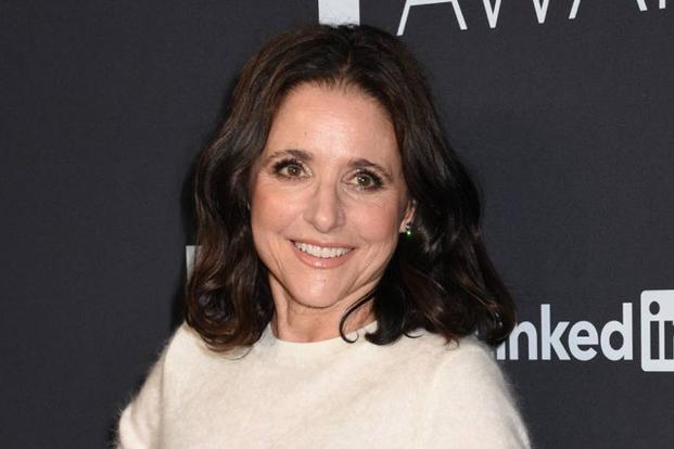 Julia Louis-Dreyfus spielt in der Comedyserie  'Veep' eine Vizepräsidentin, die zufällig Präsidentin wird und hofft jetzt, dass sich das Ganze auch im wahren Leben wiederholt, wenn auch weniger zufäll ...
