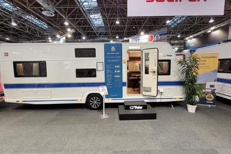Außen, Wohnwagen, Caravan Salon, Messe Düsseldorf, Eingangstür