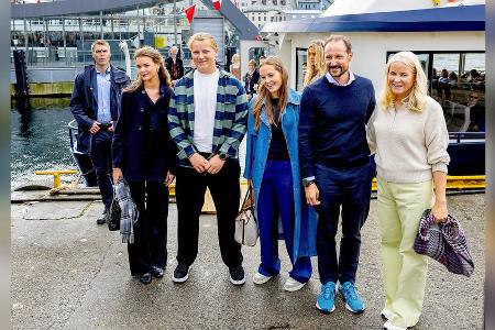 Hochzeit von Märtha Louise: Mette-Marit und Haakon beehren Bootsparty