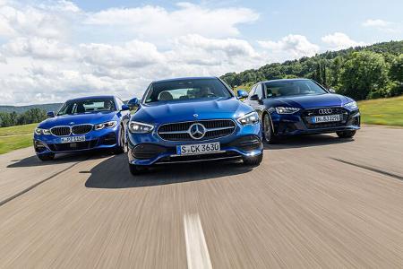 Audi A4, BMW Dreier, Mercedes C-Klasse