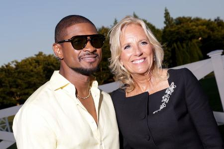 Jill Biden kommt zur Eröffnung der Fashion Week von Ralph Lauren