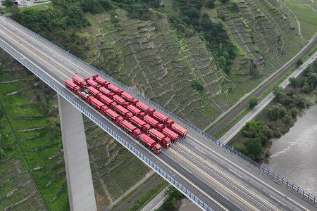 Moseltalbrücke Belastungstest