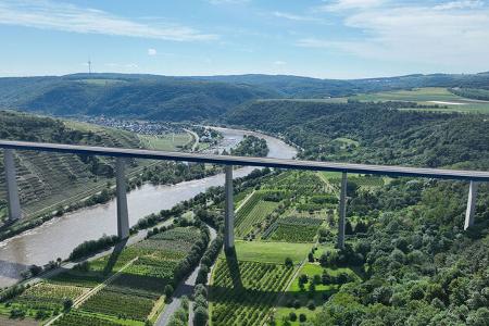 Moseltalbrücke Belastungstest