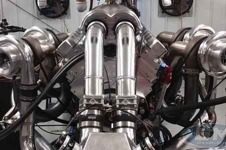 Steve Morris Engines Devel V16 Quad Turbo Motor