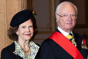 Königin Silvia reist mit der ganzen Familie zur Trauerfeier