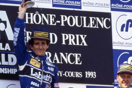 Platz 8: Alain Prost (Frankreich) - 25,63 Prozent - Alain Prost lieferte sich legendäre Duelle mit Niki Lauda und vor allem Ayrton Senna und gewann viermal die WM. Der 'Professor' triumphierte bei 199 Starts 51 Mal.