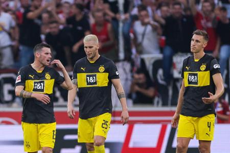 BVB beim VfB Stuttgart: Noten und Einzelkritik - Borussia Dortmund ist am Sonntag krachend durch den Härtetest gegen den VfB Stuttgart gefallen. Bei der heftigen 1:5-Klatsche gegen den Vizemeister wurde in fast alle Belangen ein Klassenunterschied deutlich. Alle BVB-Stars in der Einzelkritik: