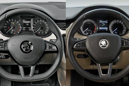 Skoda Octavia Facelift Montage alt neu