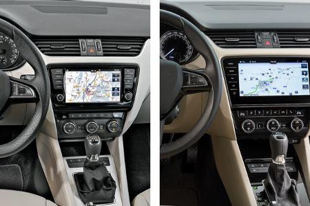 Skoda Octavia Facelift Montage alt neu