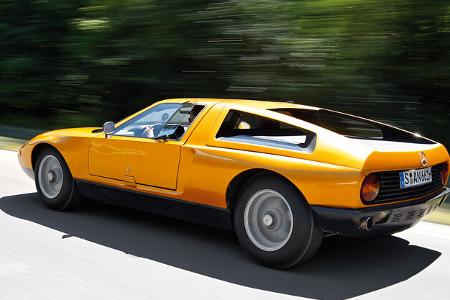 Mercedes C111, Heckansicht