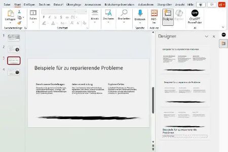 In der kostenlosen Version von ChatGPT for PowerPoint darf das YouTube-Video maximal fünf Minuten lang sein. Für die Folien stehen leider nur drei Designvorlagen zur Auswahl.