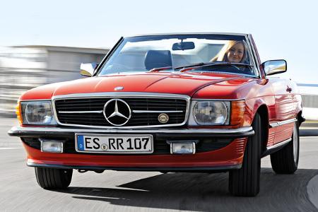 Mercedes SL (R107), Frontansicht