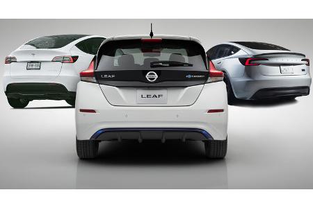 Diebstahl USA Elektroauto Collage