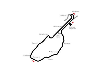 Streckenlayout - Nürburgring - Südschleife - 1927