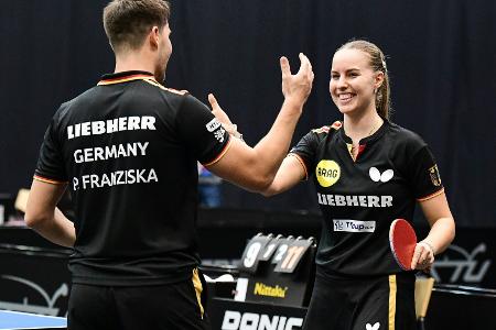 Tischtennis-EM: Franziska/Kaufmann haben Medaille sicher