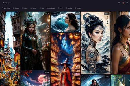 Künstlerische Bilder und fotorealistische Grafiken – oder eine Kombination aus beidem: Für Playground AI ist das kein Problem.